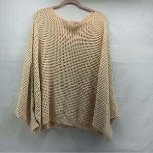 SHEIN Cream women’s XL Knit Poncho style Sweater